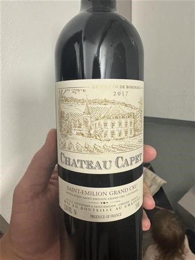 Bordeaux Saint-Émilion Grand Cru Grand Cru Capet 2017