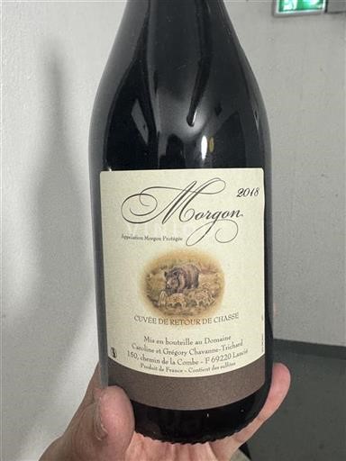 Beaujolais Morgon Domaine Caroline et Grégory Chavanne-Trichard de Retour de Chasse 2018
