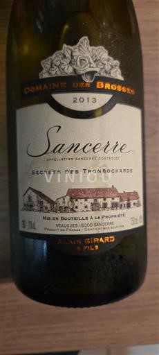 Loirevallei Sancerre Domaine Des Brosses Secrets des Tronbochards 2013