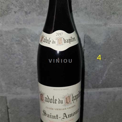 Vin Rouge sec Vieilles Vignes Cadoles du Chapître 2017 France Beaujolais Saint-Amour AOC