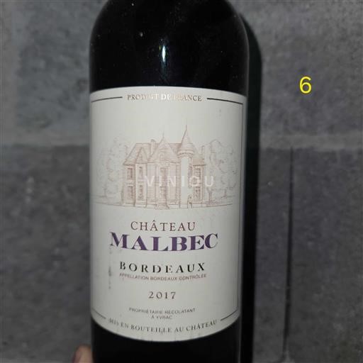 Bordeaux Château Malbec 2017