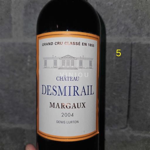 Bordeaux Margaux Grand Cru Château Desmirail 2004