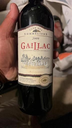 Sydväst Gaillac Club des Sommeliers 2009