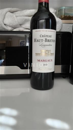 Bordeaux Margaux Grand Cru Château Haut-Breton Larigaudière 2014