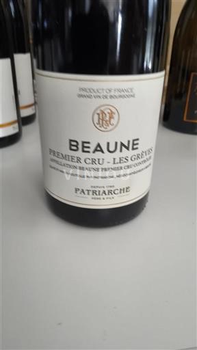 Burgundy Beaune Premier Cru Patriarche Les Grèves 2018