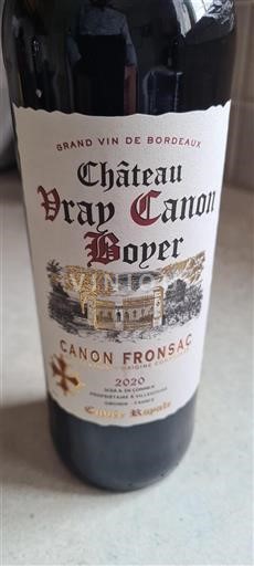 Bordeaux Canon-Fronsac Château Vray Canon Boyer Royale 2020