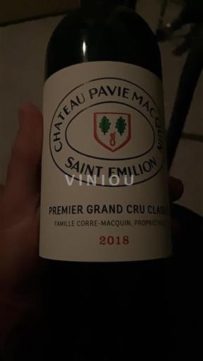 Bordeaux Saint-Émilion Premier Grand Cru Château Pavie Macquin 2018