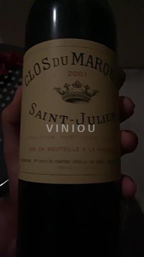 Bordeaux Saint-Julien Clos du Marquis 2001