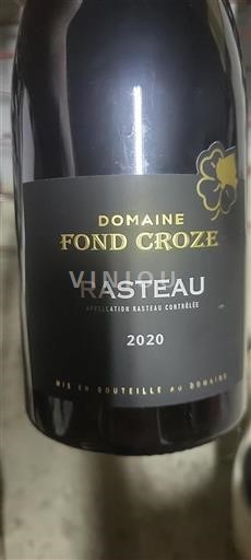 Valle del Rodano Rasteau Domaine Fond Croze 2020