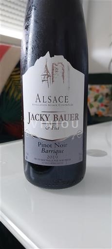 Alsasko Jacky Bauer & Fils Pinot Noir Barrique 2019