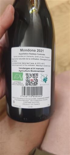 Valle del Rodano Rasteau Domaine EARL Charavin Robert Mondona 2021