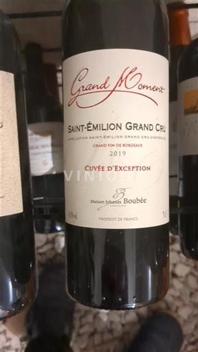 Bordeaux Saint-Émilion Grand Cru Grand Cru Maison Johannès Boubée d'Exception 2019