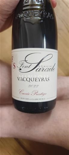 Vallée du Rhône Vacqueyras Domaine Font Sarade Prestige 2022