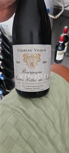 Bourgogne Hautes Côtes de nuits Charles Vignon 2015