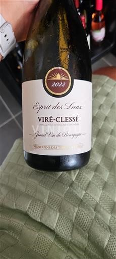 Burgundy Viré-clessé Vignerons des Terres Secrètes Esprit des Lieux 2022