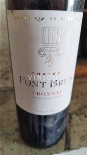 Bordeaux Fronsac Château Font Brun Ohne Jahrgang