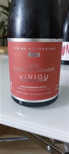 Vin Rouge sec Bertrand Messager 2018 France Bourgogne AOC