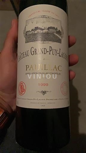 Bordeaux Pauillac Grand Cru Château Grand-Puy-Lacoste 1999