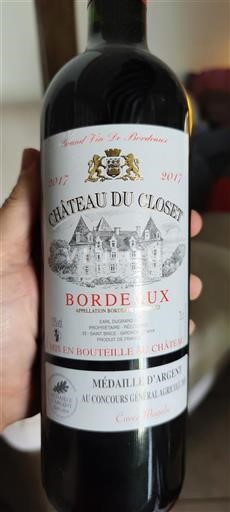 Bordeaux Château Closot Magalie 2017