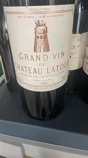 Bordeaux Pauillac Premier Grand Cru Château Latour Grand Vin 1982
