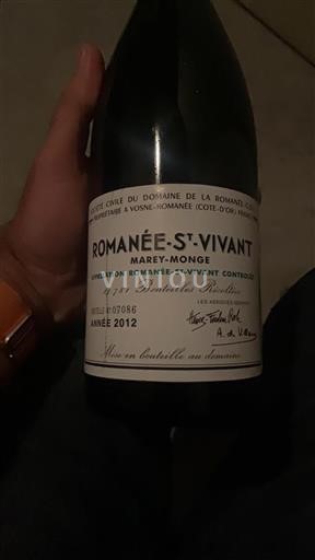 Bourgogne Romanée-saint-vivant Grand Cru Domaine La Romanée-Conti Marey-Monge 2012
