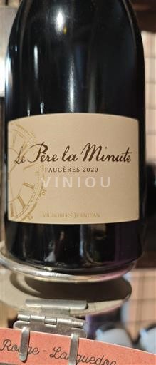 Languedoc Faugères Vignobles Jeanjean Le Père la Minute 2020