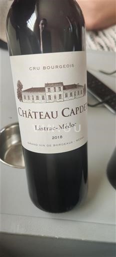 Bordeaux Listrac-Médoc Cru Bourgeois Château Capdet 2018