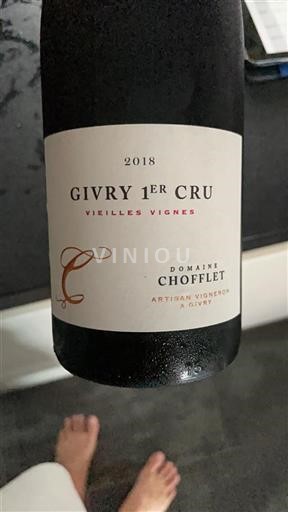 Burgundy Givry Premier Cru Domaine Chofflet Vielles Vignes 2018