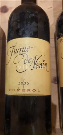 Bordeaux Pomerol Château Nénin Fugue de Nénin 2006