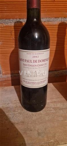Bordeaux Saint-Émilion Grand Cru Saint-Paul de Dominique 2002