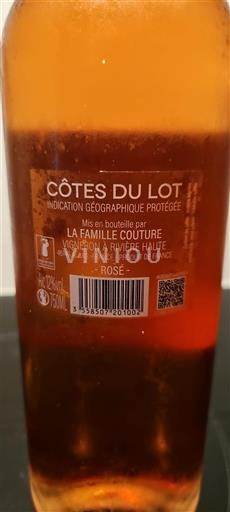 Sydvestfrankrig Côtes du Lot Famille Couture Ikke årgangsbestemt