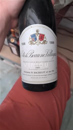 Burgundsko Côte de Beaune Villages Domaine B. Bachelet et ses Fils 1998