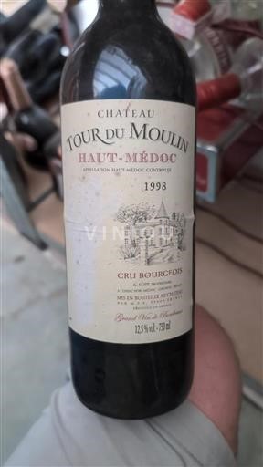 Bordeaux Haut-Médoc Cru Bourgeois Château Tour du Moulin 1998