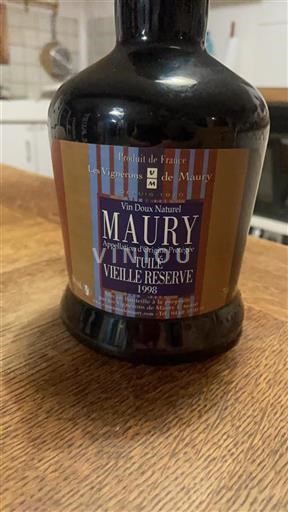 Rosellón Maury Les Vignerons de Maury Tuilé Vieille Reserve 1998