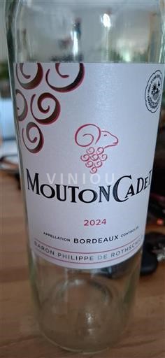 Vin Rouge sec Mouton Cadet Baron Philippe de Rothschild 2024 France Bordeaux