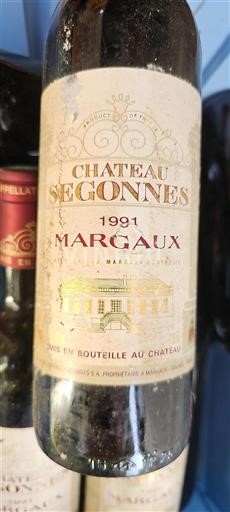 Bordeaux Margaux Château Ségonnes 1991