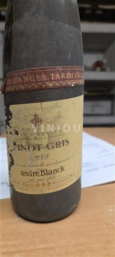 Elzas Pinot grigio Vendanges Tardives André Blanck 2008