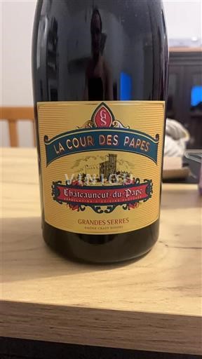 Vallée du Rhône Châteauneuf-du-pape Grandes Serres La Cour des Papes 2019