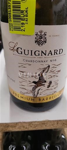 Linguadoca e Rossiglione Paese d'Oc Le Guignard Chardonnay N°6 Senza annata