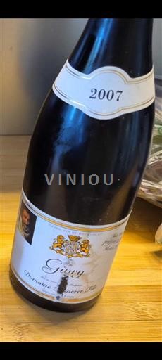 Burgundy Givry Domaine Thenard Fils 2007