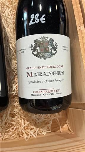 Bourgogne Maranges Colin Barollet 2020