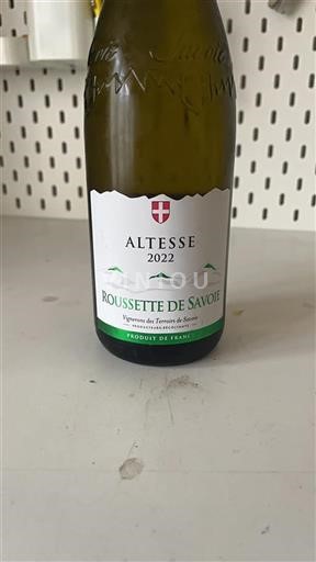 Savoie och Bugey Roussette de Savoie Altesse 2022