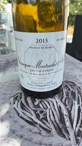 Burgundi Chassagne-Montrachet Premier Cru Marc Colin et Fils Les Caillerets 2015
