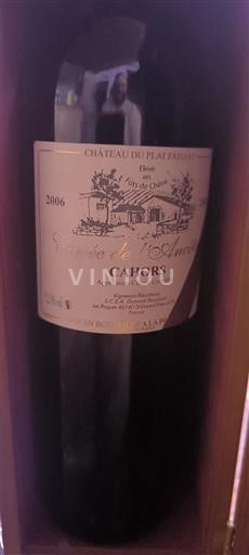 Sydvestfrankrig Cahors Château Plat Faisant de l'Ancêtre 2006