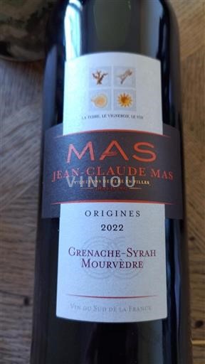 Languedoc et Roussillon Pays d'oc Jean-Claude Mas Origines 2022