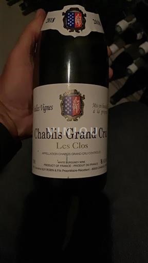 Bourgogne Chablis Grand Cru Domaine Guy Robin & Fils Les Clos 2018