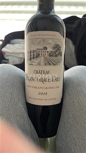 Bordeaux Saint-Émilion Grand Cru Château Franc Grâce-Dieu 2018