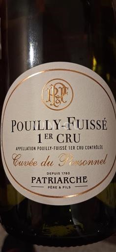 Bourgogne Pouilly-fuissé Premier Cru Patriarche Père & Fils du Personnel 2023
