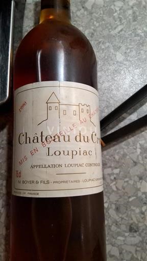 Bordeaux Loupiac Château Cros 1990