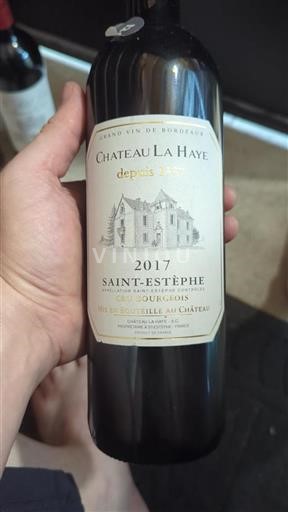Bordeaux Saint-Estèphe Cru Bourgeois Château La Haye 2017